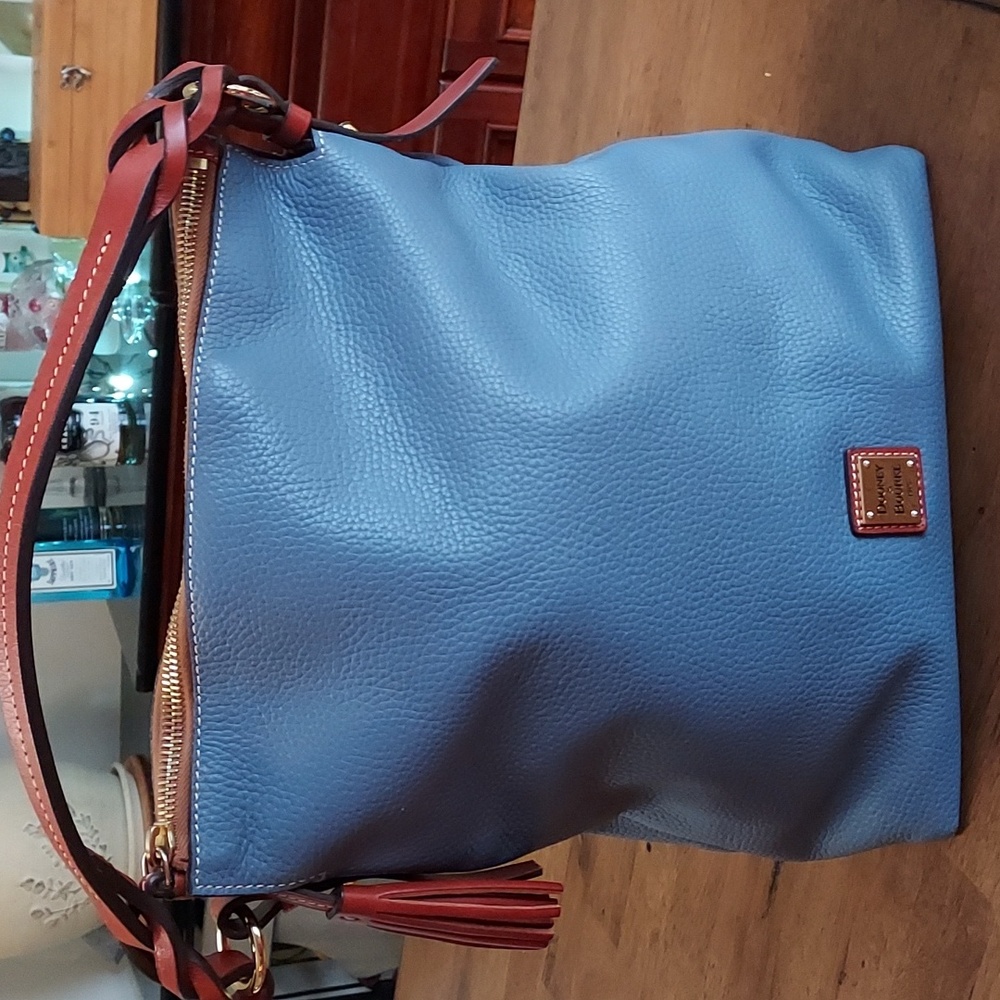 Dooney and Bourke Pebbled Leather Shoulder Bag, EUC